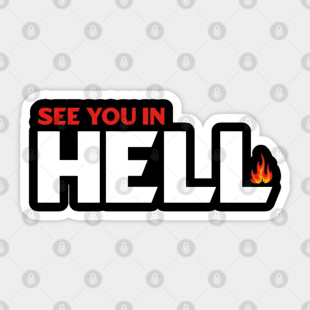 See You in Hell Sticker by dentikanys